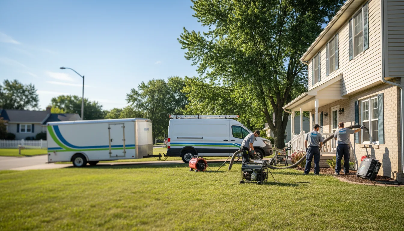 Flooded Basement Restoration And Cleanup With Repair in Stonefort, IL near me